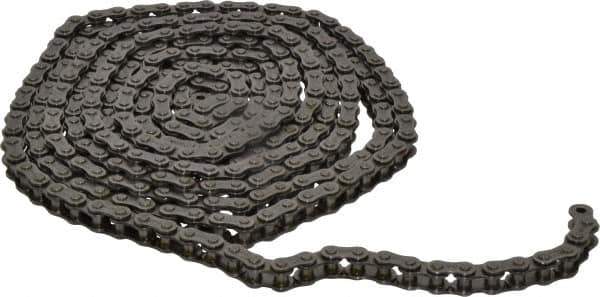 Morse - 3/8" Pitch, ANSI 35, Single Strand Roller Chain - Chain No. 35, 10 Ft. Long, 1/5" Roller Diam, 3/16" Roller Width - Eagle Tool & Supply
