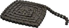Morse - 1/2" Pitch, ANSI 41, Single Strand Roller Chain - Chain No. 41, 10 Ft. Long, 0.306" Roller Diam, 1/4" Roller Width - Eagle Tool & Supply