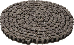 Morse - 1/2" Pitch, ANSI 40, Single Strand Roller Chain - Chain No. 40, 10 Ft. Long, 5/16" Roller Diam, 5/16" Roller Width - Eagle Tool & Supply