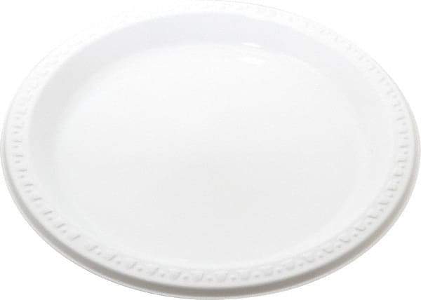 Tablemate Products - Plastic Plates, 9" - White - Eagle Tool & Supply