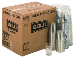 Solo - Solo Plastic Cold Cups, 12 oz Clear - Plastic Cold Cups, 12 Ounce Clear - Eagle Tool & Supply