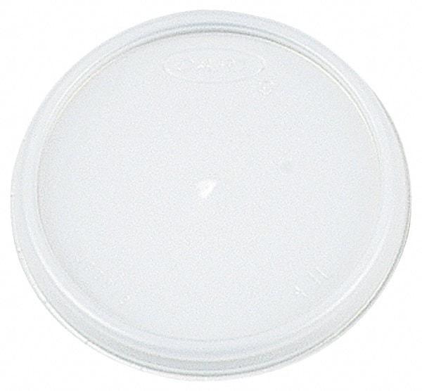 DART - Dart Lids for 8 oz Hot/Cold Foam Cups, Vented - White - Eagle Tool & Supply
