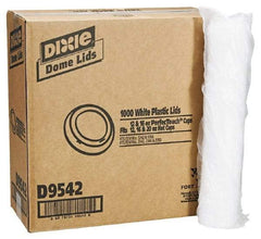 Dixie - Dixie Dome Drink-Thru Lids for 10-16 oz Hot Cups - White - Eagle Tool & Supply