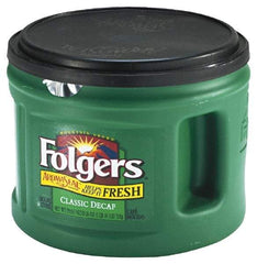 Folgers - Folgers Decaffeinated Ground Coffee, 22.6 oz. Can - Eagle Tool & Supply