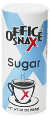 Office Snax - Granulated Fine Sugar - 20 oz, For Use with Beverages - Eagle Tool & Supply