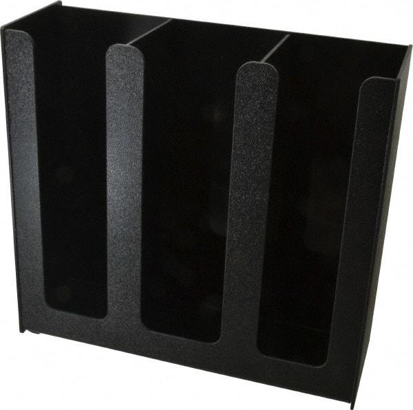 Vertiflex Products - 12-3/4 x 4-1/2 x 12" Three Column Cup Holder - Black - Eagle Tool & Supply