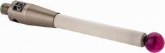 Renishaw - 0.2362 Inch Ball Diameter, Ceramic Stem, M4 Thread, Ruby Point Ball Tip CMM Stylus - 1-1/2 Inch Working Length, 0.1772 Inch Stem Diameter, 1.9685 Inch Overall Length - Eagle Tool & Supply