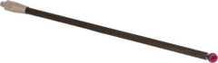 Renishaw - 0.24 Inch Ball Diameter, Carbon Fiber Stem, M4 Thread, Ruby Point Ball Tip CMM Stylus - 5.4528 Inch Working Length, 0.1772 Inch Stem Diameter, 5.9055 Inch Overall Length - Eagle Tool & Supply