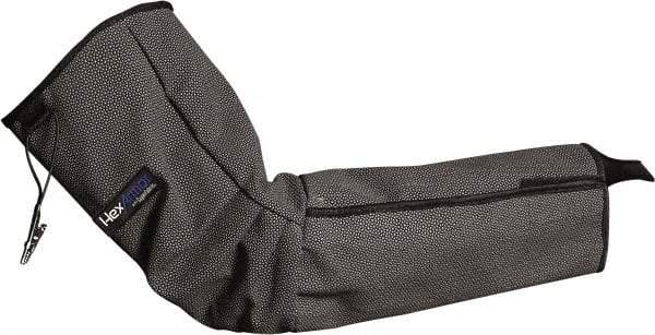 HexArmor - Size 3XL, Black SuperFabric Sleeve - 19" Long Sleeve, Hook & Loop, Made with Thumb Hole - Eagle Tool & Supply