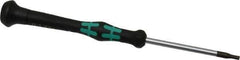 Wera - 3/32" Precision Miniature Hex Driver - 2-3/8" Bade Length, Ergonomic with Spinning Cap Handle, 2-3/8" OAL - Eagle Tool & Supply