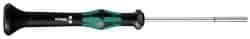 Wera - 9/64" Solid Shaft Precision Nutdriver - Ergonomic Handle, 6-1/4" OAL - Eagle Tool & Supply