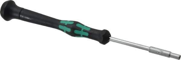 Wera - 3/32" Solid Shaft Precision Nutdriver - Ergonomic Handle, 6-1/4" OAL - Eagle Tool & Supply