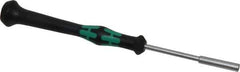 Wera - 1/8" Solid Shaft Precision Nutdriver - Ergonomic Handle, 6-1/4" OAL - Eagle Tool & Supply