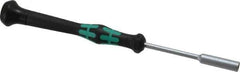 Wera - 3/16" Solid Shaft Precision Nutdriver - Ergonomic Handle, 6-1/4" OAL - Eagle Tool & Supply