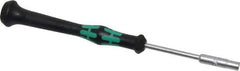 Wera - 5/32" Solid Shaft Precision Nutdriver - Ergonomic Handle, 6-1/4" OAL - Eagle Tool & Supply