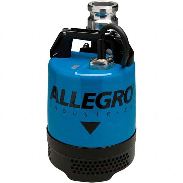 Allegro - 2/3 hp, 5.4 Amp Rating, 115 VAC, 60 Hz, Single Speed Continuous Duty Dewatering Pump - Eagle Tool & Supply