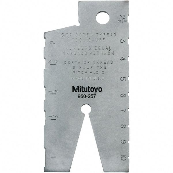 Mitutoyo - Screw Checkers Thread Type: Acme Minimum Threads per Inch: 1 - Eagle Tool & Supply