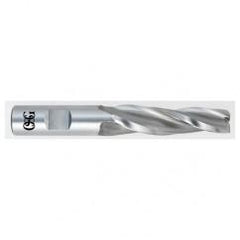 3/8 x 1/2 x 2-1/4 x 4-1/4 3 Fl HSS-CO Tapered Center Cutting End Mill -  Bright - Eagle Tool & Supply