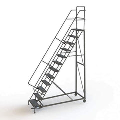 TRI-ARC - Rolling & Wall Mounted Ladders & Platforms Type: Rolling Warehouse Ladder Style: Rolling Safety Ladder - Eagle Tool & Supply