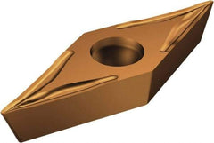Sandvik Coromant - VCET2203 UM Grade 1115 Carbide Turning Insert - TiAlN/AlCr2O3 Finish, 35° Diamond, 3/8" Inscr Circle, 1/8" Thick, 0.1mm Corner Radius - Eagle Tool & Supply