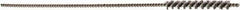 Brush Research Mfg. - 3/32" Diam Helical Stainless Steel Tube Brush - Single Spiral, 0.003" Filament Diam, 3/4" Brush Length, 3" OAL - Eagle Tool & Supply