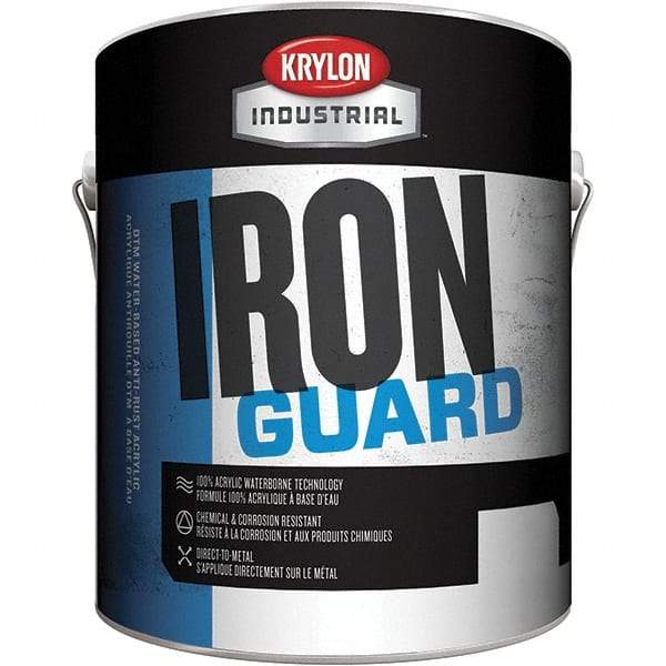 Krylon - 1 Gal New Caterpillar Yellow Flat Finish Acrylic Enamel Paint - Interior/Exterior, <100 gL VOC Compliance - Eagle Tool & Supply