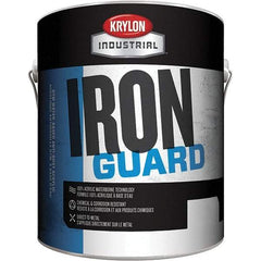 Krylon - 1 Gal New Caterpillar Yellow Flat Finish Acrylic Enamel Paint - Interior/Exterior, <100 gL VOC Compliance - Eagle Tool & Supply