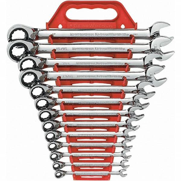 GearWrench - Wrench Sets Tool Type: Combination Wrench System of Measurement: Inch - Eagle Tool & Supply