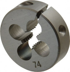 OSG - #12-28 UNF High Speed Steel Round Adjustable Die - Eagle Tool & Supply