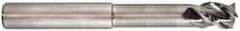 Niagara Cutter - 1", 3 Flute, Single End, Solid Carbide, 0.045" Corner Radius End Mill - 6" OAL, 45° Helix, Right Hand Flute, 1-1/4" LOC, Right Hand Cut, 3-1/2" Extended Reach - Eagle Tool & Supply