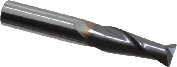 Niagara Cutter - 3/8", 2 Flute, Single End, Solid Carbide, 0.03" Corner Radius End Mill - 2-1/2" OAL, 30° Helix, Right Hand Flute, 1" LOC, Right Hand Cut - Eagle Tool & Supply