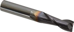 Niagara Cutter - 3/8", 2 Flute, Single End, Solid Carbide, 0.015" Corner Radius End Mill - 2-1/2" OAL, 30° Helix, Right Hand Flute, 1" LOC, Right Hand Cut - Eagle Tool & Supply