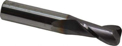 Niagara Cutter - 1/2", 2 Flute, Single End, Solid Carbide, 1/8" Corner Radius End Mill - 3" OAL, 30° Helix, Right Hand Flute, 1" LOC, Right Hand Cut - Eagle Tool & Supply