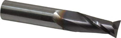 Niagara Cutter - 1/2", 2 Flute, Single End, Solid Carbide, 0.015" Corner Radius End Mill - 3" OAL, 30° Helix, Right Hand Flute, 1" LOC, Right Hand Cut - Eagle Tool & Supply