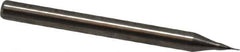 Niagara Cutter - 0.01", 0.03" LOC, 1/8" Shank Diam, 1-1/2" OAL, 2 Flute, Solid Carbide Square End Mill - Single End, Uncoated, Spiral Flute, 30° Helix, Centercutting, Right Hand Cut, Right Hand Flute, Series ME230 - Eagle Tool & Supply