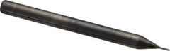 Niagara Cutter - 0.02", 0.06" LOC, 1/8" Shank Diam, 1-1/2" OAL, 2 Flute, Solid Carbide Square End Mill - Single End, Uncoated, Spiral Flute, 30° Helix, Centercutting, Right Hand Cut, Right Hand Flute, Series ME230 - Eagle Tool & Supply