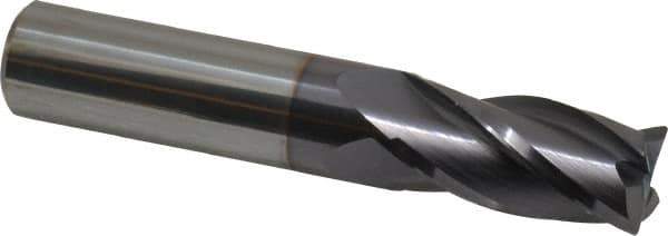 Niagara Cutter - 5/8", 4 Flute, Single End, Solid Carbide, 0.03" Corner Radius End Mill - 3-1/2" OAL, 30° Helix, Right Hand Flute, 1-1/4" LOC, Right Hand Cut - Eagle Tool & Supply