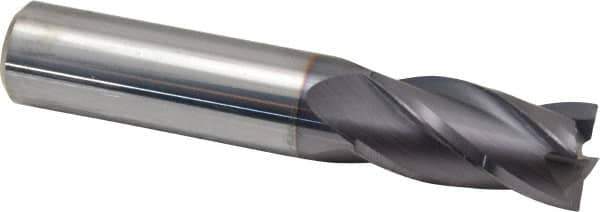Niagara Cutter - 5/8", 4 Flute, Single End, Solid Carbide, 0.015" Corner Radius End Mill - 3-1/2" OAL, 30° Helix, Right Hand Flute, 1-1/4" LOC, Right Hand Cut - Eagle Tool & Supply
