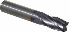 Niagara Cutter - 5/8", 4 Flute, Single End, Solid Carbide, 0.06" Corner Radius End Mill - 3-1/2" OAL, 30° Helix, Right Hand Flute, 1-1/4" LOC, Right Hand Cut - Eagle Tool & Supply