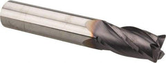Niagara Cutter - 1/2", 4 Flute, Single End, Solid Carbide, 0.03" Corner Radius End Mill - 3" OAL, 30° Helix, Right Hand Flute, 1" LOC, Right Hand Cut - Eagle Tool & Supply