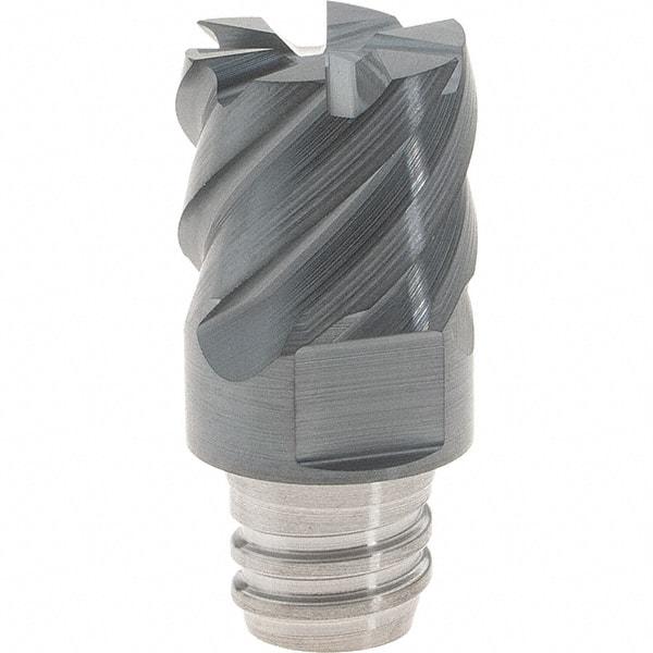 Iscar - MM EC Grade IC903 Carbide End Milling Tip Insert - AlTiN Finish, 6 Flutes, 12mm Cutting Diam, 9mm Depth of Cut, 16.5mm Extension, 50° Helix - Eagle Tool & Supply
