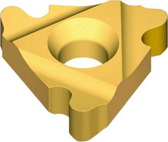 Vargus - 3ER External Right Hand 10 RD Laydown Threading Insert - Grade VKX, TiN Coated Carbide, 9.53mm Inscribed Circle - Eagle Tool & Supply