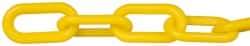 PRO-SAFE - 100' Long x 2" Wide Plastic Chain - Yellow - Eagle Tool & Supply
