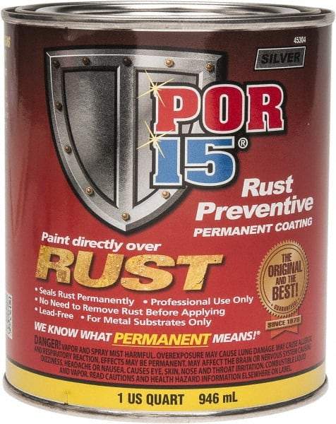 POR-15 - 1 Quart, Silver, Rust Preventative Paint - Comes in Can - Eagle Tool & Supply