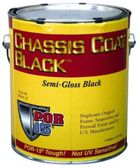 POR-15 - Semigloss Black Automotive Topcoat - 1 Gal Can with Handle - Eagle Tool & Supply