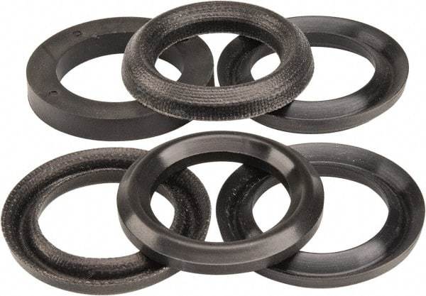 Made in USA - 1-1/4" Inside Diam x 1-7/8" Outside Diam V-Packing Set - 1" High - Eagle Tool & Supply