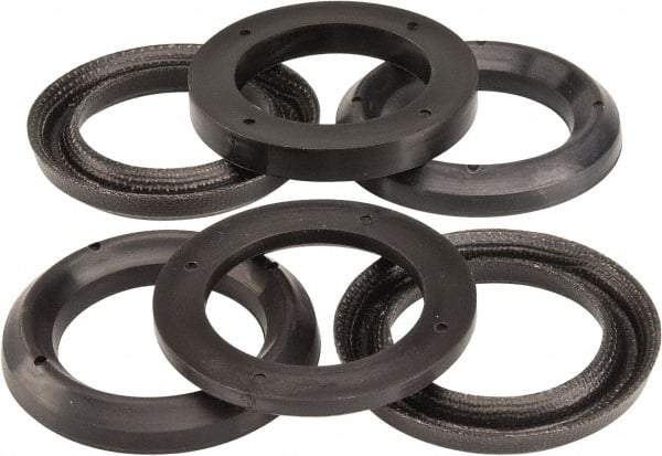 Made in USA - 1-1/2" Inside Diam x 2-1/4" Outside Diam V-Packing Set - 1-1/6" High - Eagle Tool & Supply