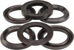 Made in USA - 1-1/2" Inside Diam x 2-1/4" Outside Diam V-Packing Set - 1-1/6" High - Eagle Tool & Supply