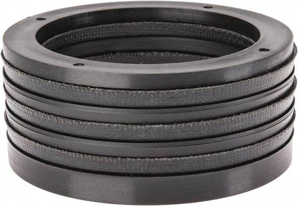 Made in USA - 2" Inside Diam x 2-5/8" Outside Diam V-Packing Set - 1-1/6" High - Eagle Tool & Supply