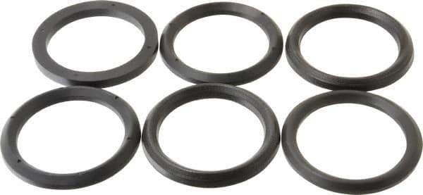Made in USA - 2-1/2" Inside Diam x 3-1/4" Outside Diam V-Packing Set - 1-1/6" High - Eagle Tool & Supply